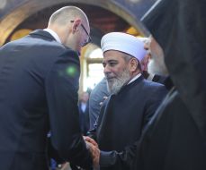 Arseniy Yatsenyuk and Ahmed Tamim