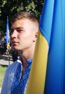 Young man in embroidery