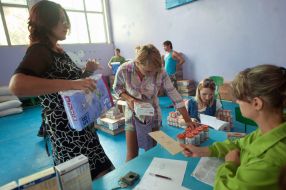 Point of delivery of humanitarian aid