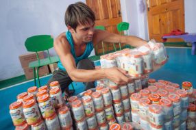 Point of delivery of humanitarian aid