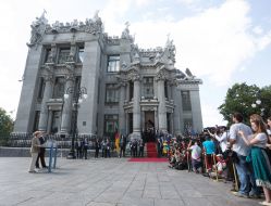 Petr Poroshenko and Angela Merkel