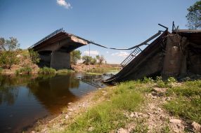 Bridge destroyed 