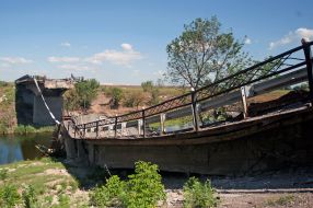 Bridge destroyed 