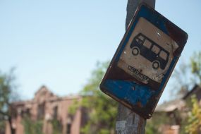 Sign at the bus-stop