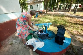 Refugees in the camp "Yastrubok"