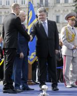 Арсеній Яценюк, Олександр Турчинов та Петро Порошенко