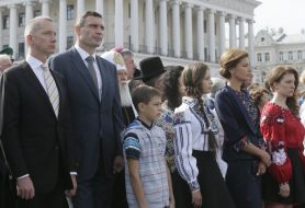 Борис Ложкін, Віталій Кличко, Філарет та Марина Порошенко