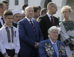 Олександр Турчинов, Арсеній Яценюк та Людмила Денисова