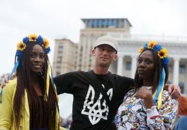 Учасники святкування Дня Незадежності