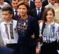 Marina Poroshenko with children
