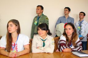 Participants at the World Congress of Ukrainian Youth Organizations