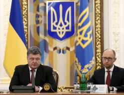 Petr Poroshenko and Arseniy Yatsenyuk