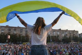 Митинг в поддержку единства Украины