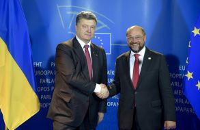 Petr Poroshenko and Martin Schulz