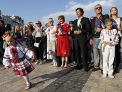 Flash mob "The only strong, indestructible" in Sofia area