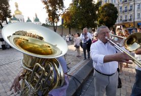 Flash mob "The only strong, indestructible" in Sofia area