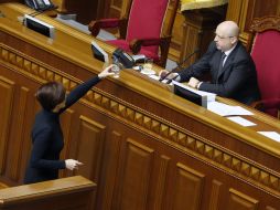 Elena Bondarenko and Aleksandr Turchinov