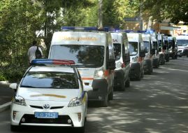 Transporting the wounded soldier