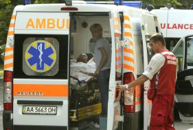 Transporting the wounded soldier