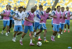 Открытая тренировка сборной Украины по футболу