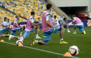 Открытая тренировка сборной Украины по футболу