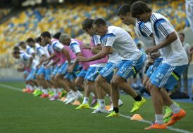 Открытая тренировка сборной Украины по футболу