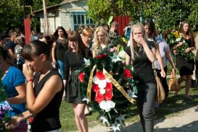 Церемония прощания с Юрием Дячковым