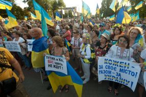 All Ukrainian action against Russian aggression