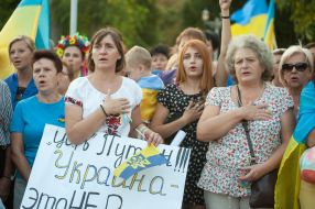 All Ukrainian action against Russian aggression