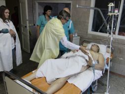 Sergey Taruta with his daughter Tatyana and Aleksandr Makarovtsev