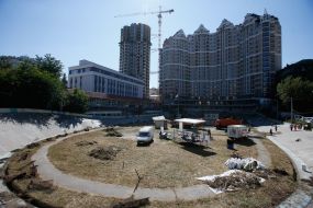 Суботник на київському велотреку