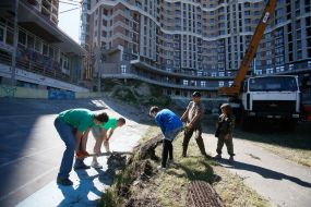 Суботник на київському велотреку