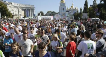 Participants of the "Chestnut Run"