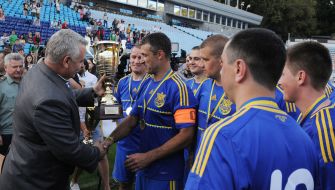 Players of the Armed Forces of Ukraine team