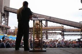 Working visit of Petro Poroshenko in Mariupol