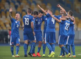 Players of Slovakia football team