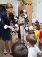 Marina Poroshenko visited the Rehabilitation Center for Children
