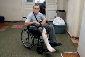 Військовий у госпіталі