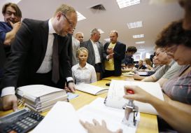 Yulia Tymoshenko and Sergey Vlasenko