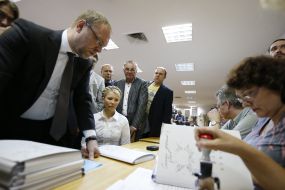 Yulia Tymoshenko and Sergey Vlasenko