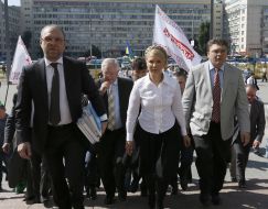 Yulia Tymoshenko and Sergey Vlasenko