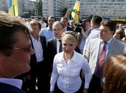 Yulia Tymoshenko and Sergey Vlasenko