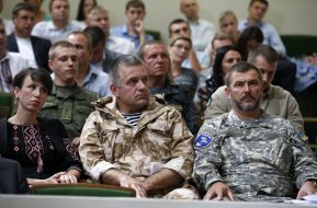 Yuriy Bereza, Konstantin Mateychenko and Tatyana Chernovol