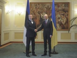 Арсеній Яценюк і Тоомас Хендрік Ільвес