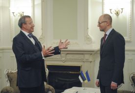 Арсеній Яценюк і Тоомас Хендрік Ільвес