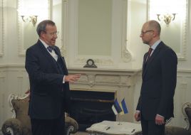 Арсеній Яценюк і Тоомас Хендрік Ільвес