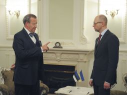 Арсеній Яценюк і Тоомас Хендрік Ільвес