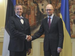 Арсеній Яценюк і Тоомас Хендрік Ільвес