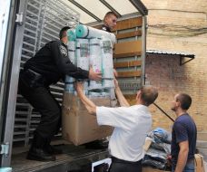 Gathering of humanitarian aid