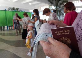 Polling station in Sevastopol